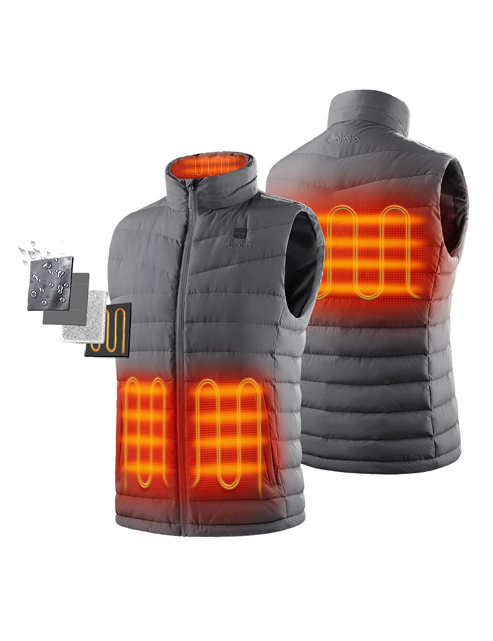 Doudoune Légère Chauffante Sans Manches pour Homme, Thumbnail 16