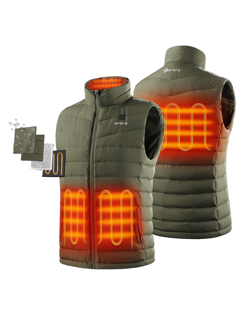 Doudoune Légère Chauffante Sans Manches pour Homme, Thumbnail 31