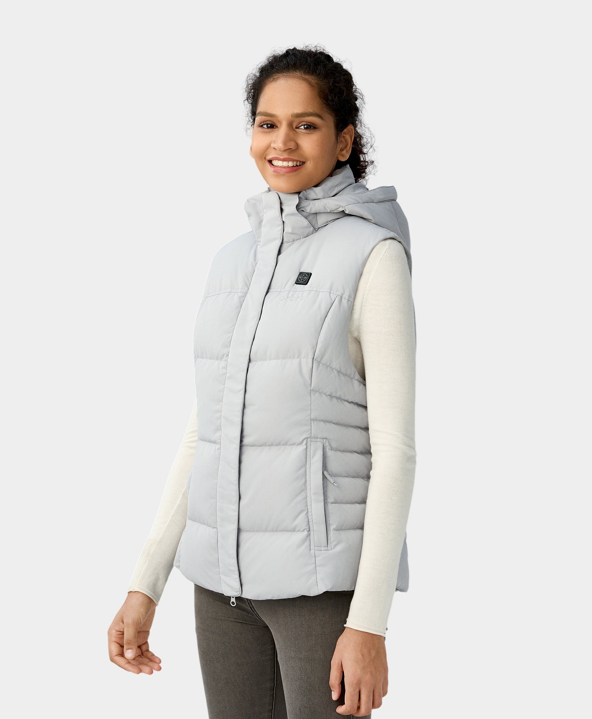 (Open-box) Women's Heated Down Vest - Slim Fit, Thumbnail 16