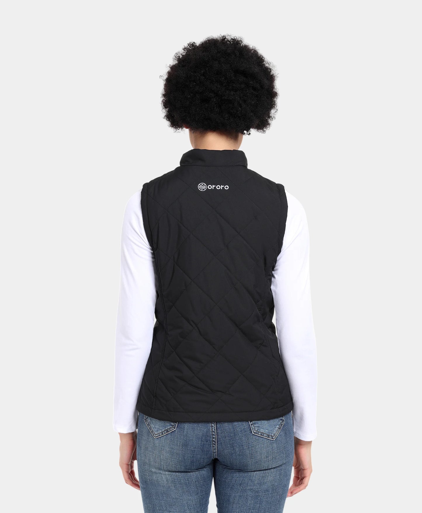 Gilet matelassé chauffant pour femme - Noir