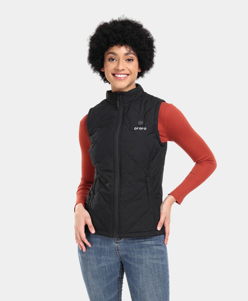 Gilet matelassé chauffant pour femme - Noir ,view 1
