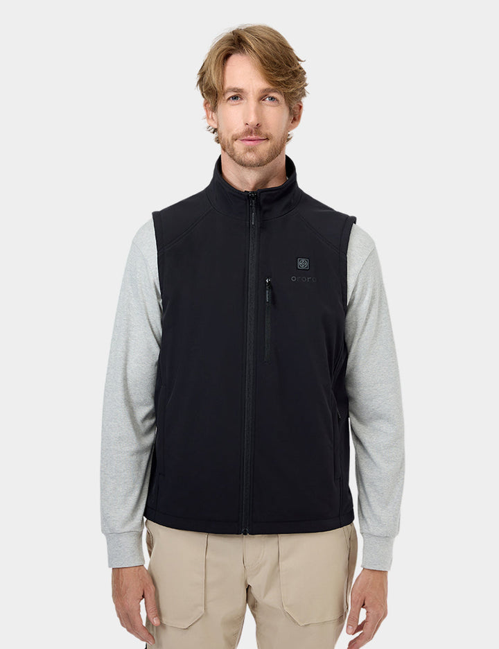 Gilet Chauffant Softshell pour Homme – Chauffage Lombaire