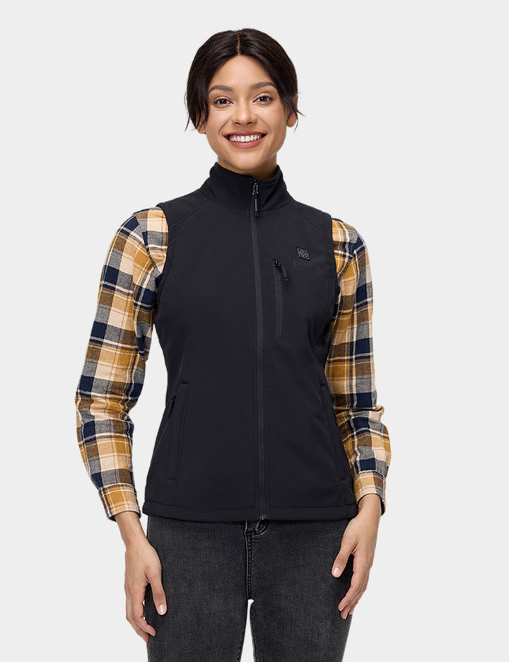 Gilet Chauffant Softshell pour Femme – Chauffage Lombaire