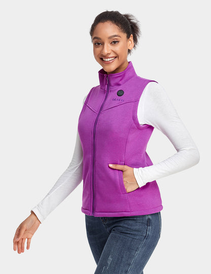 Vente finale - Gilet polaire chauffant pour femme - Gris/Rouge/Bleu