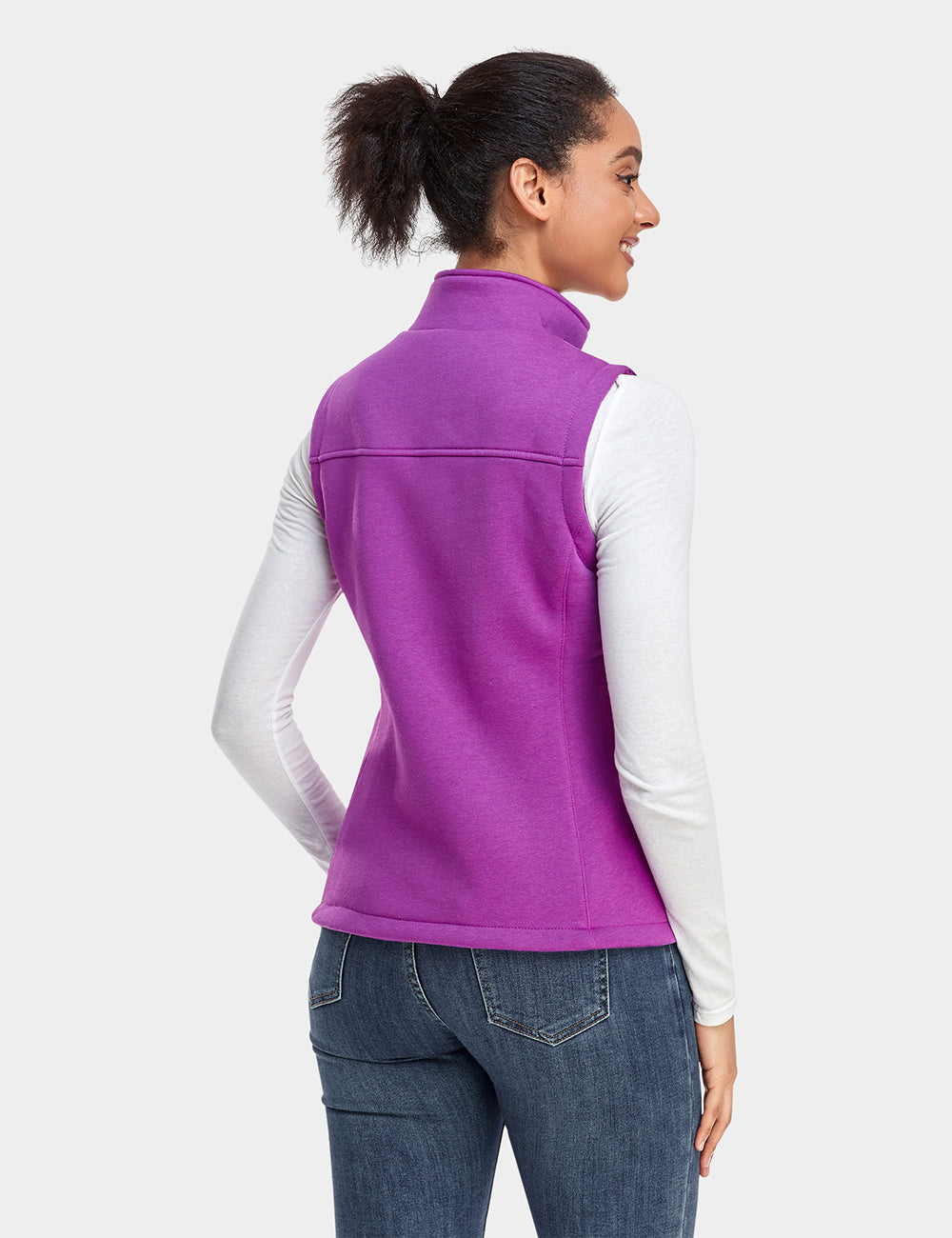 Vente finale - Gilet polaire chauffant pour femme - Gris/Rouge/Bleu
