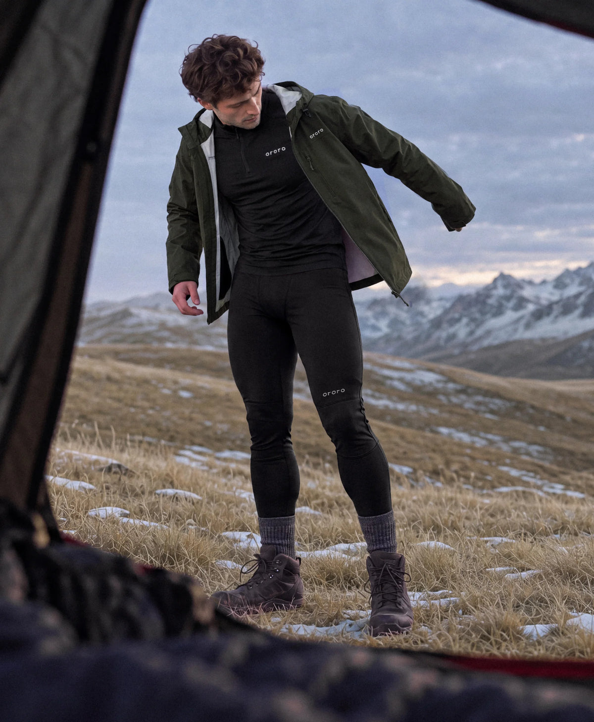 Haut Chauffant Première Couche Homme à Zip 1/4 et 2 Zones, Thumbnail 4