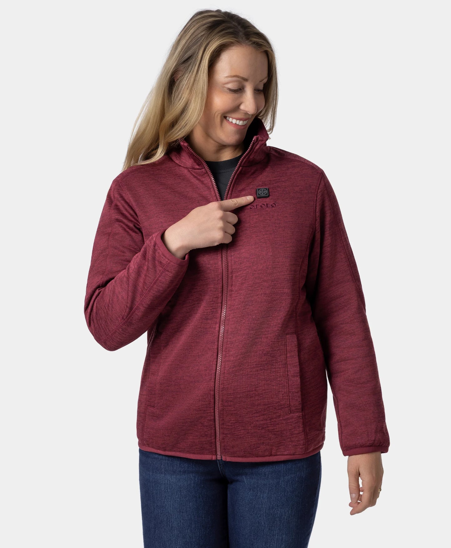 Veste Polaire Chauffante Zippée pour Femme