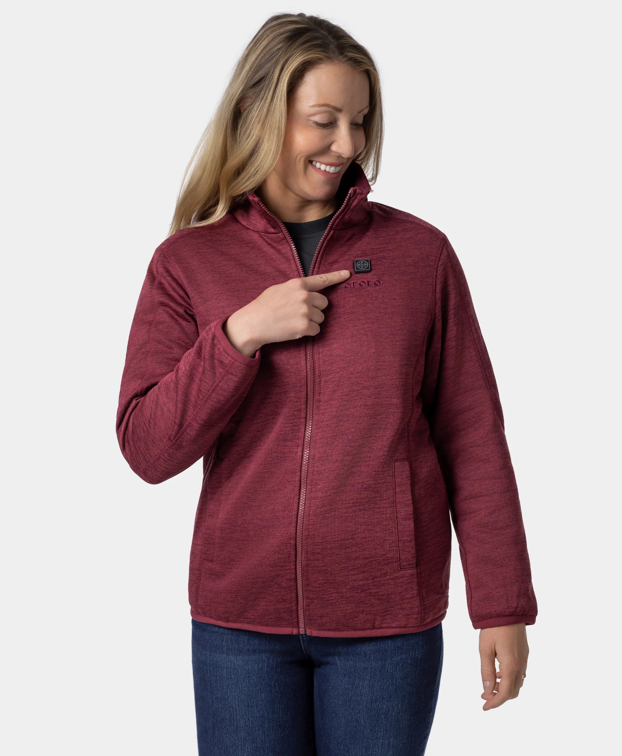 Veste Polaire Chauffante Zippée pour Femme, Thumbnail 21