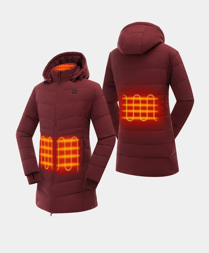 4 Heating zones: left & right pocket, collar, lower back