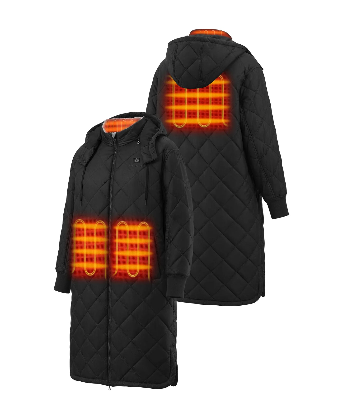 Parka chauffante Uptown pour femme avec capuche amovible