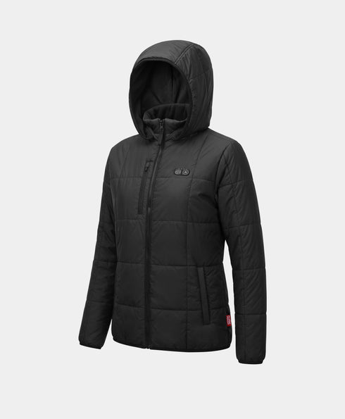 Overland Women's 7-Zone Heated Box Quilted Jacket with Heated Hood ,view 1