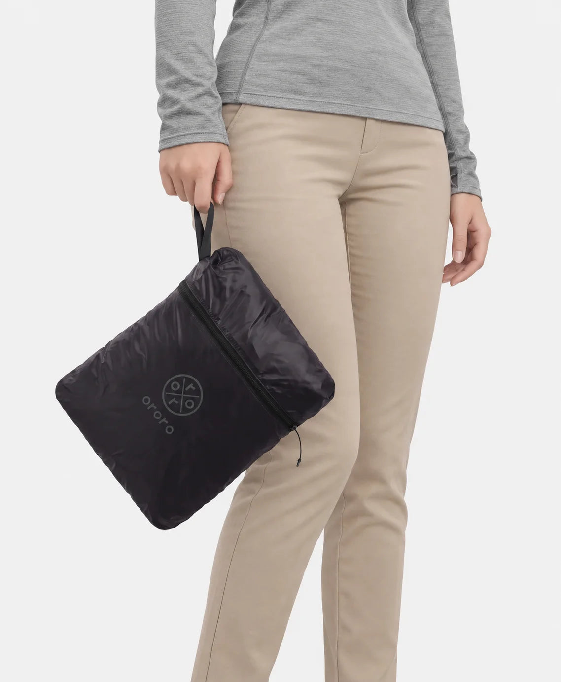 Aero Gilet Chauffant Femme en Duvet Compressible à 5 Zones