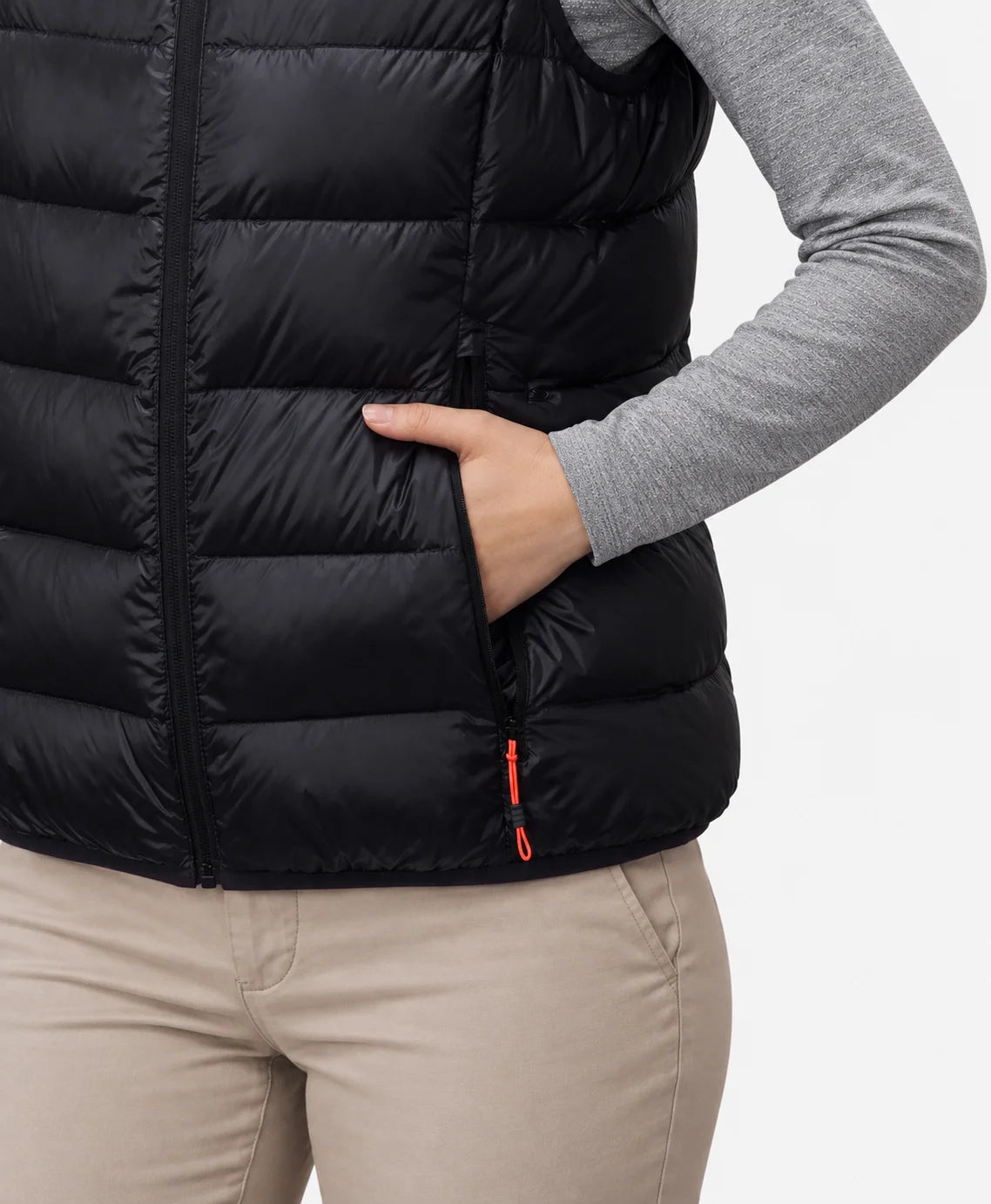 Aero Gilet Chauffant Femme en Duvet Compressible à 5 Zones, Thumbnail 5