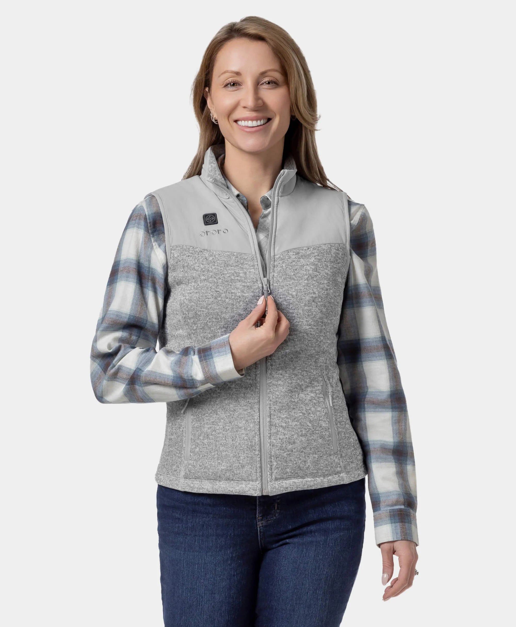 Augusta Women's Heated Sweater Fleece Vest