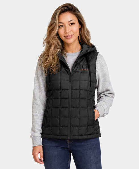 PuffLyte Gilet Chauffant Femme à Capuche et 4 Zones ,view 1