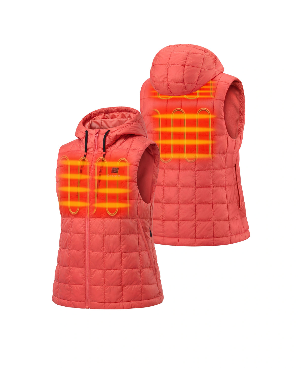 PuffLyte Gilet Chauffant Femme à Capuche et 4 Zones