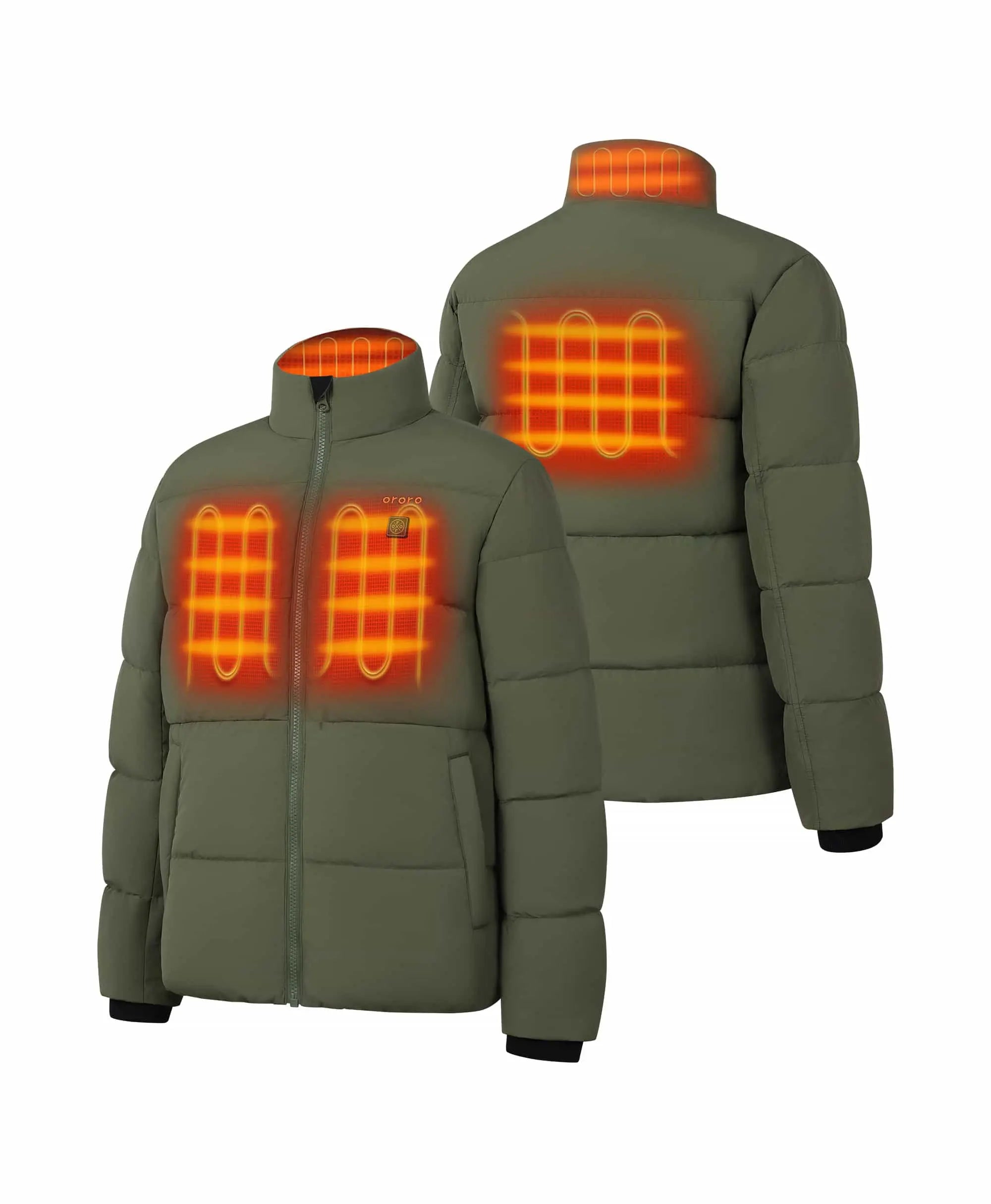 4 Heating Zones (Left & Right Chests, Mid-Back, and Collar)