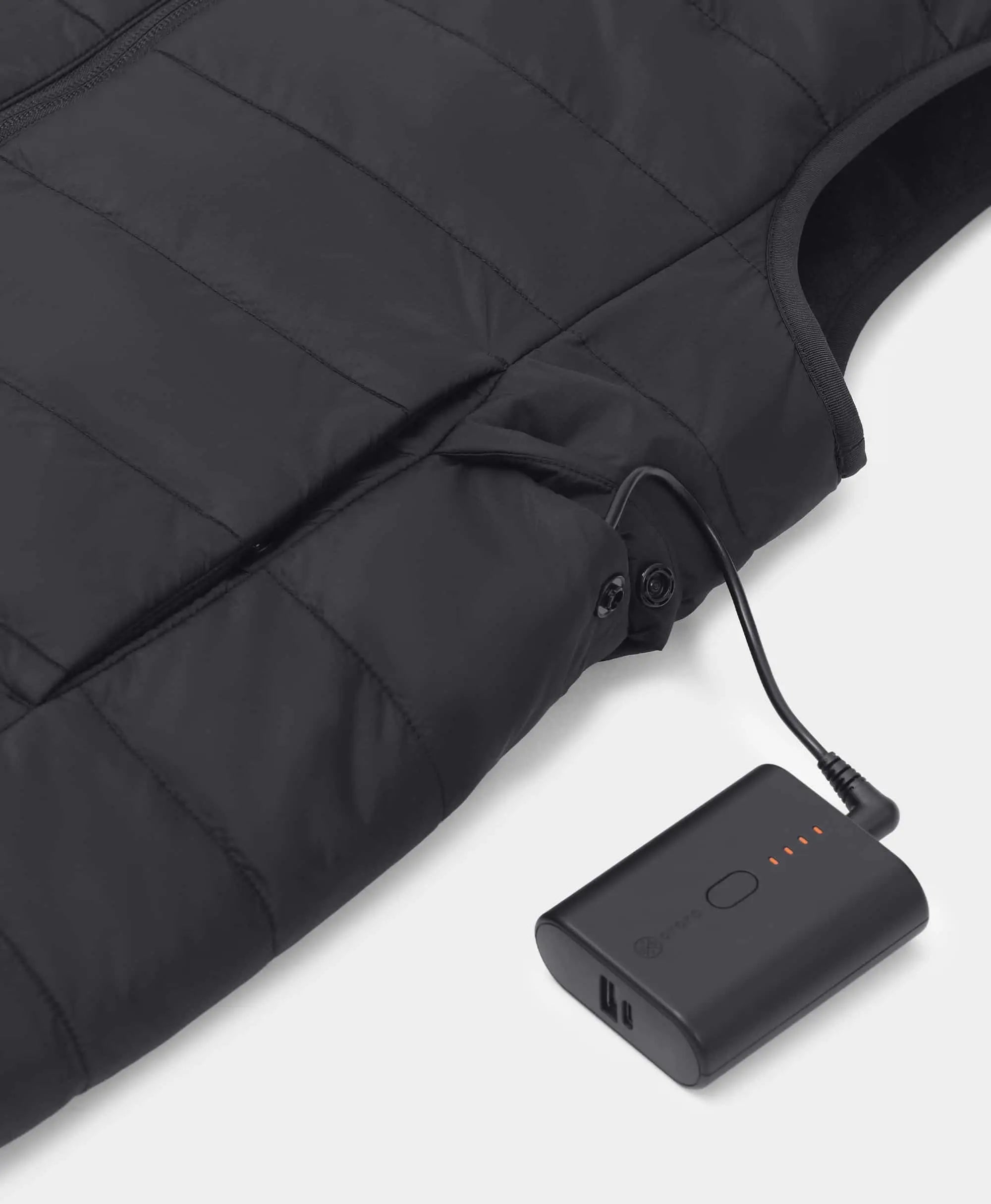 Button-Closed Side Pockets for Battery