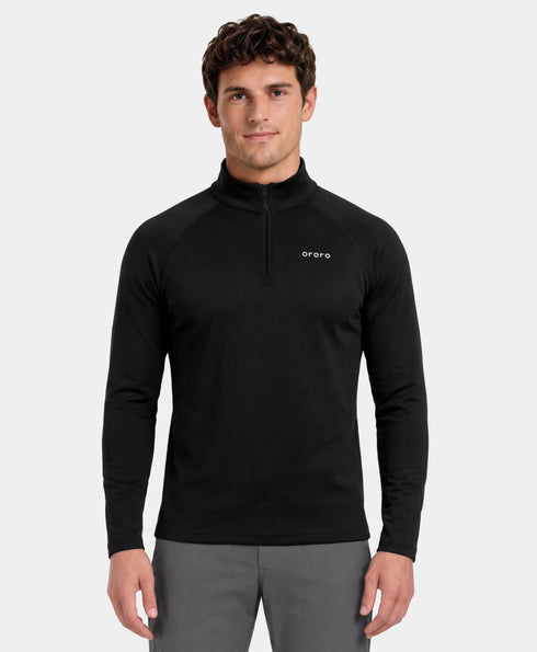 Haut Chauffant Première Couche Homme à Zip 1/4 et 2 Zones ,view 1