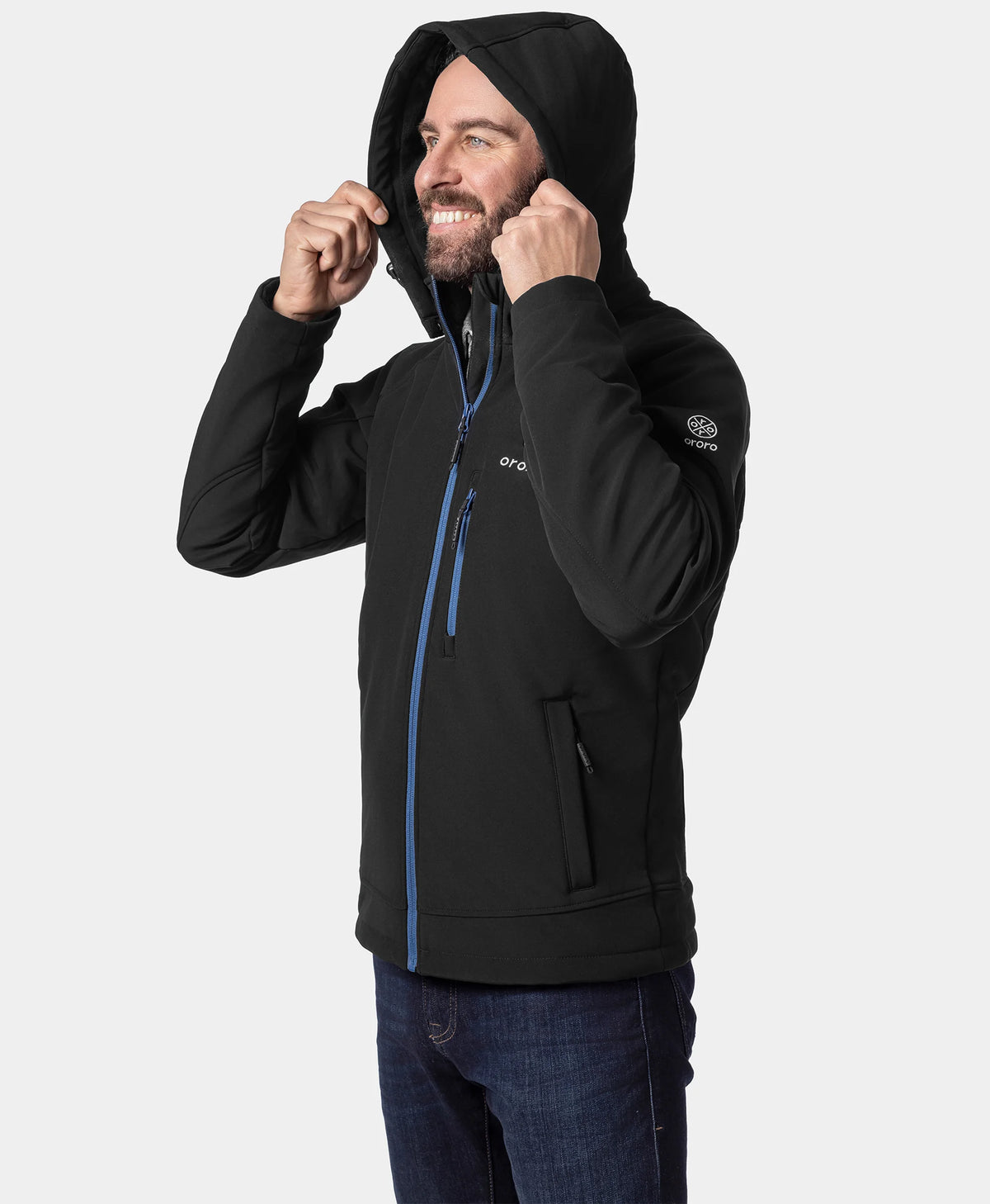Veste Chauffante Classique Homme - 4 Zones Chauffantes, Thumbnail 4