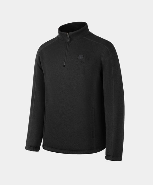 Augusta Veste Chauffante Homme en Polaire Effet Tricot à Col Zippé 1/4 et 4 Zones ,view 1
