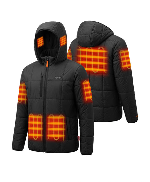 Veste Matelassée Chauffante Homme Overland à 7 Zones avec Capuche Chauffante ,view 2