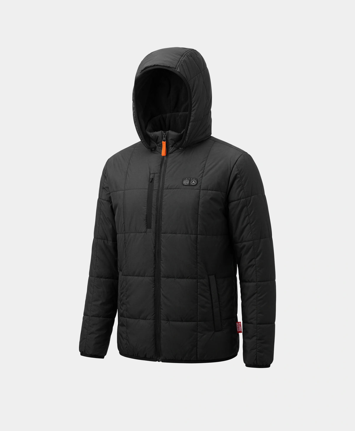 Overland Men's 7-Zone Heated Box Quilted Jacket with Heated Hood