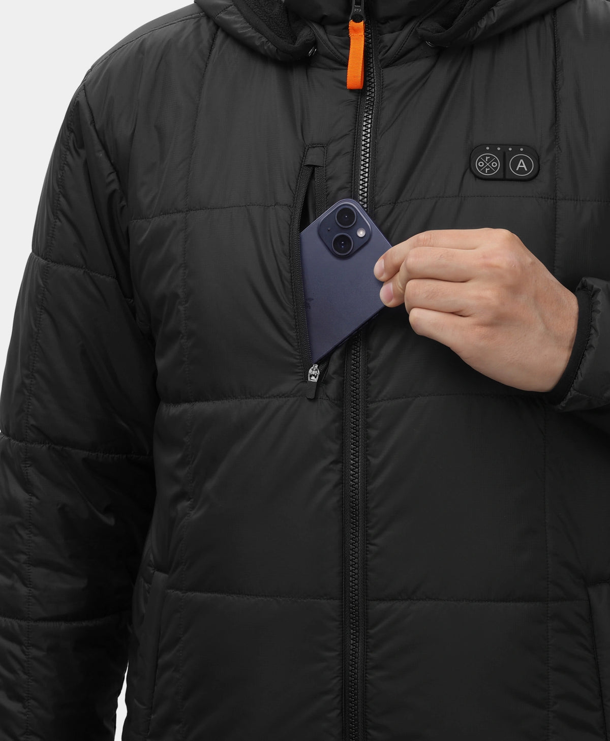 Overland Men's 7-Zone Heated Box Quilted Jacket with Heated Hood, Thumbnail 7