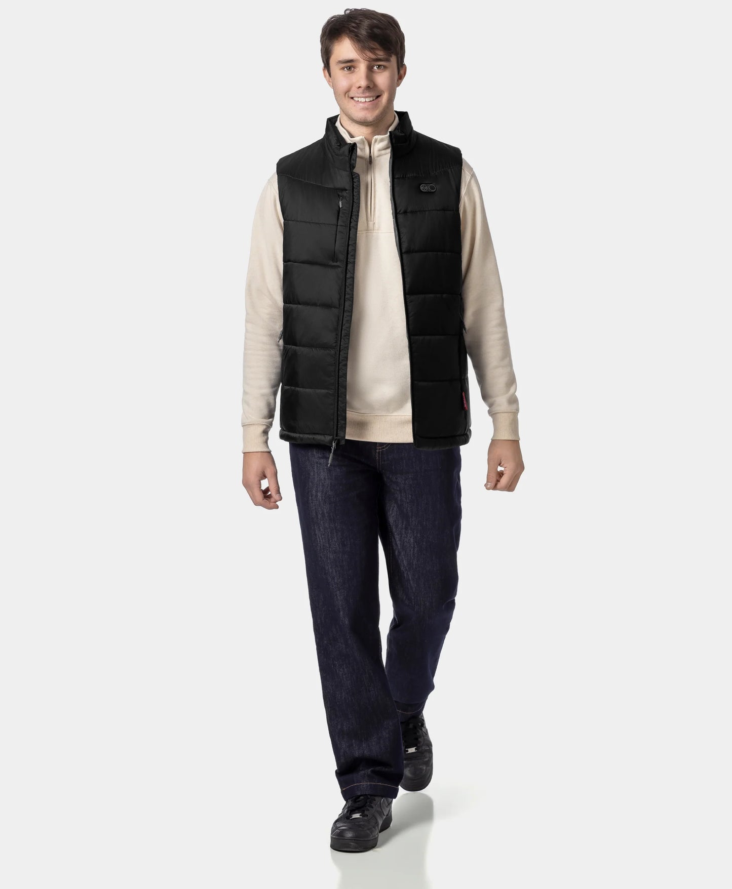 SureWarm® Gilet Chauffant Classique Pro pour Homme – Double Contrôle 6 Zones