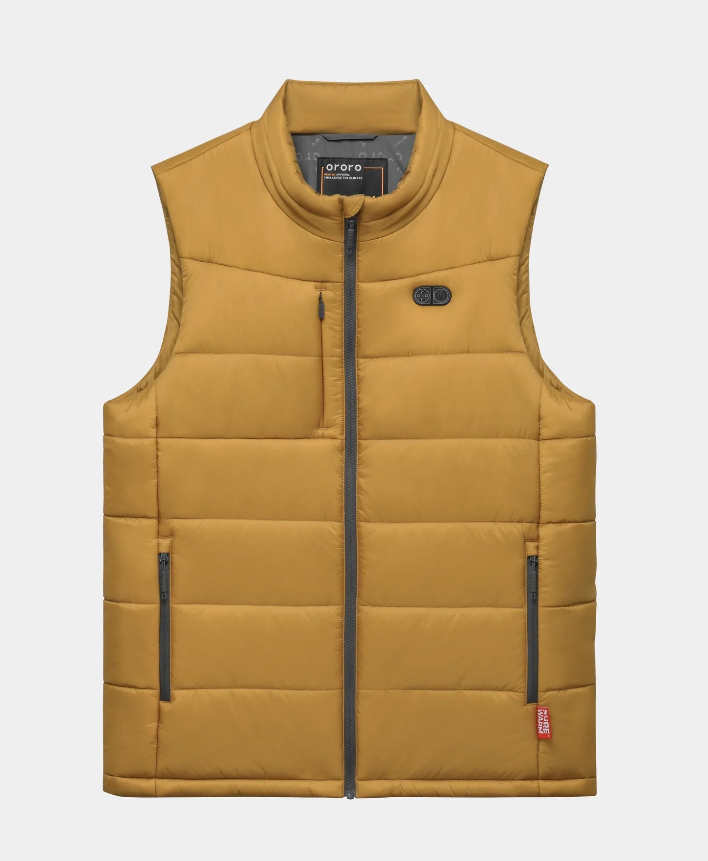 SureWarm? Men's 6-Zone Dual-Control Classic Pro Heated Vest - Khaki