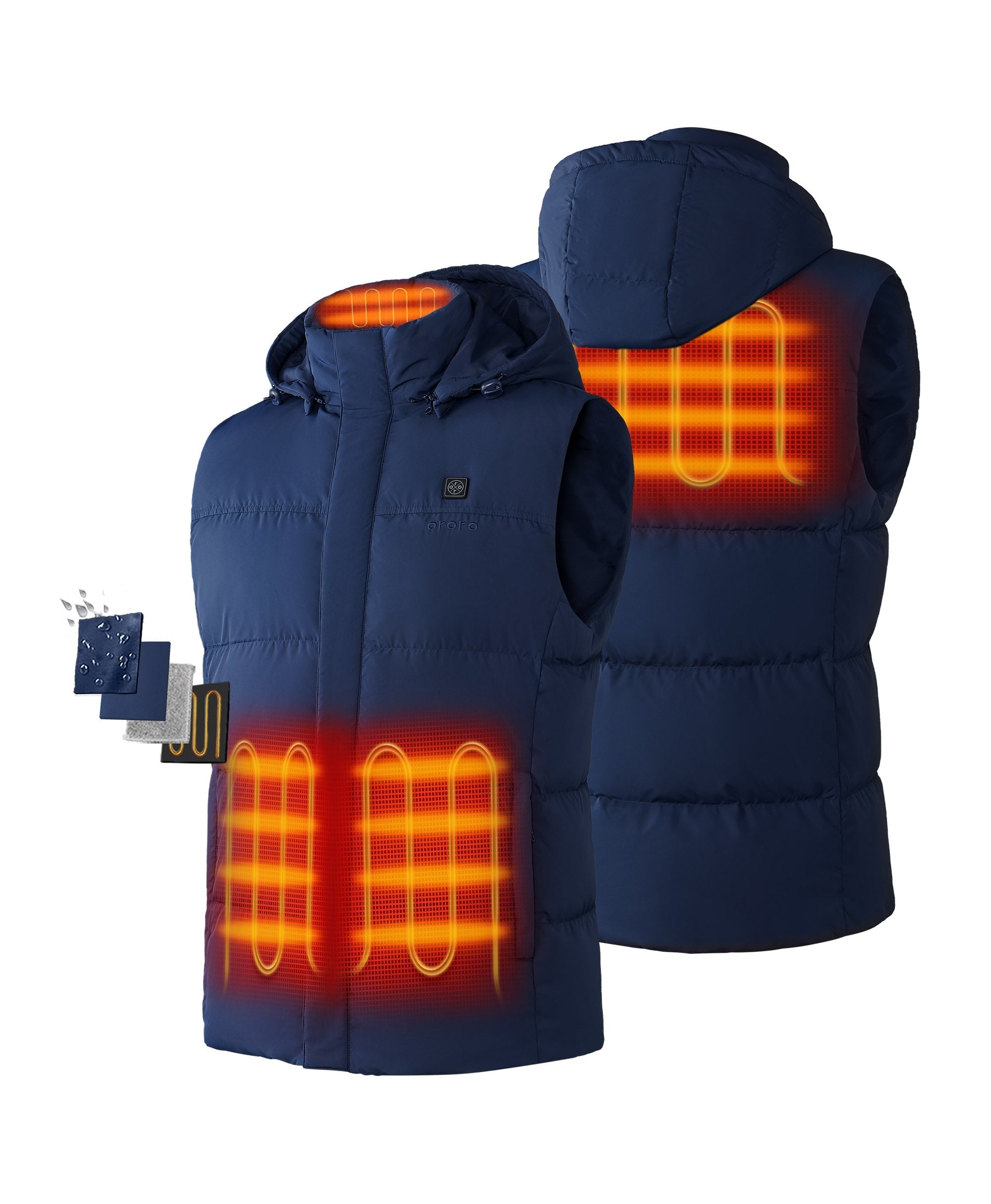 Men's Heated Down Vest (800-Fill), Thumbnail 14
