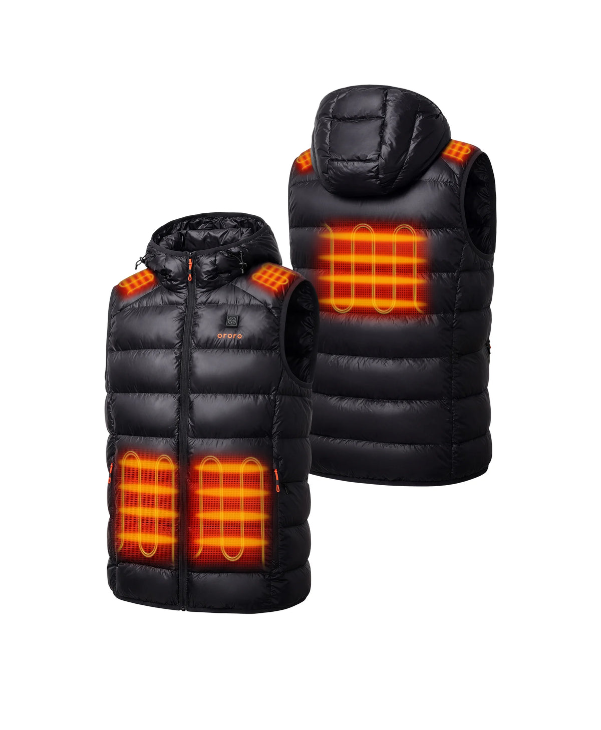 Aero Gilet Chauffant Homme en Duvet Compressible à 5 Zones, Thumbnail 2