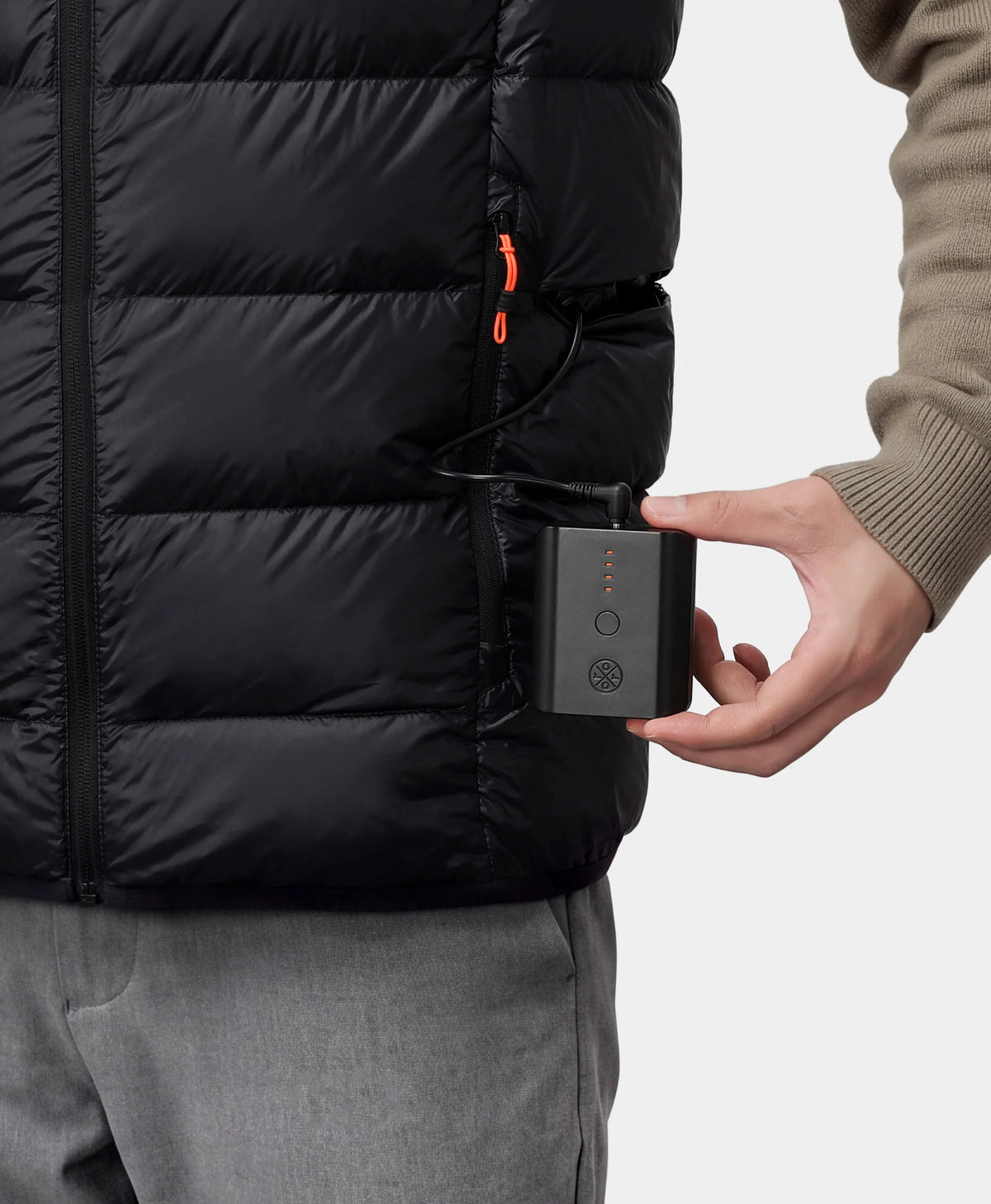 Aero Gilet Chauffant Homme en Duvet Compressible à 5 Zones, Thumbnail 6