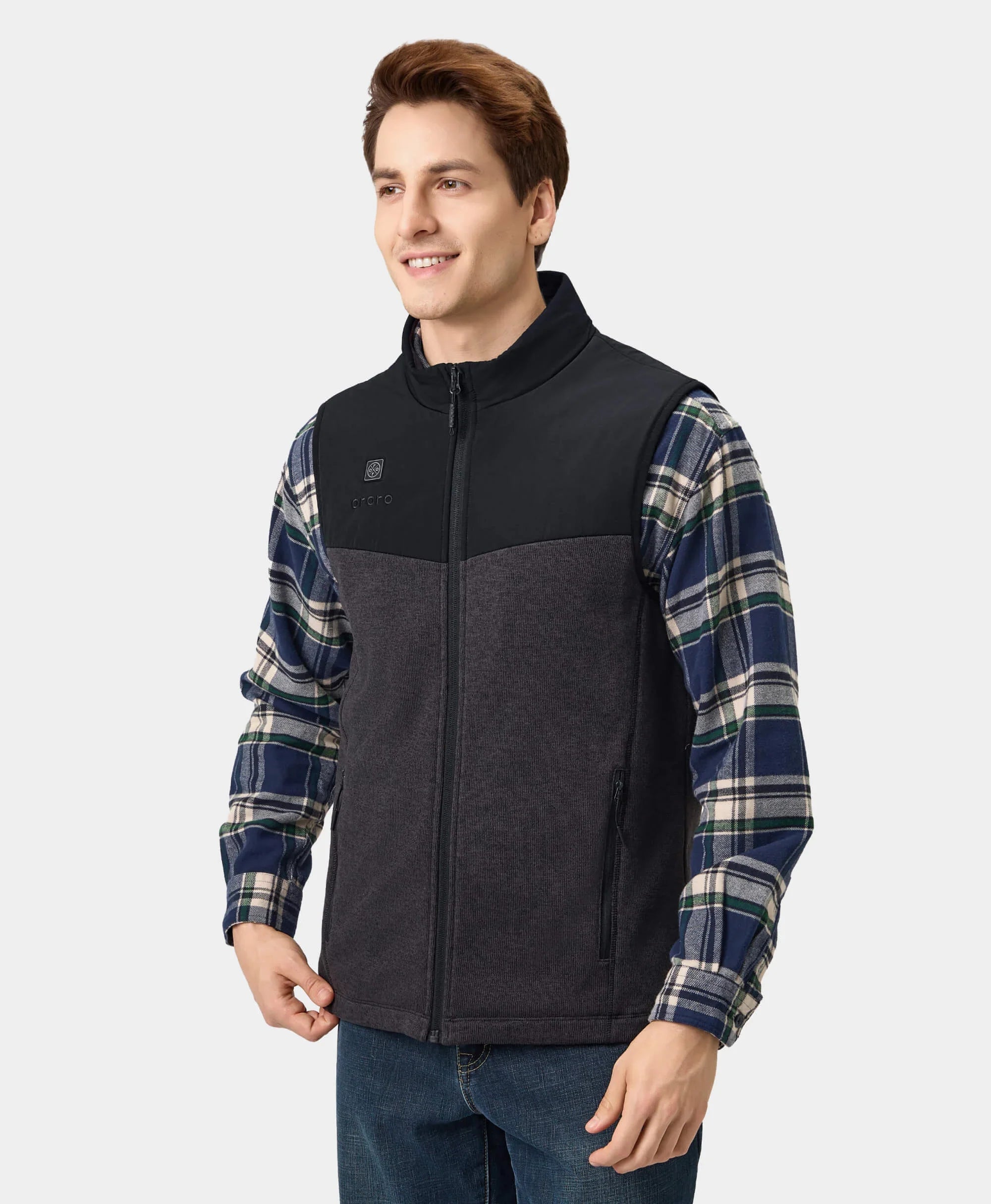Augusta Men's Heated Sweater Fleece Vest
