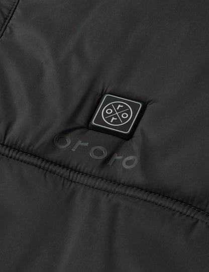 Endverkauf - PuffLyte Männer beheizbare Leichte Weste - Schwarz / Khaki