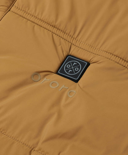 Endverkauf - PuffLyte Männer beheizbare Leichte Weste - Schwarz / Khaki