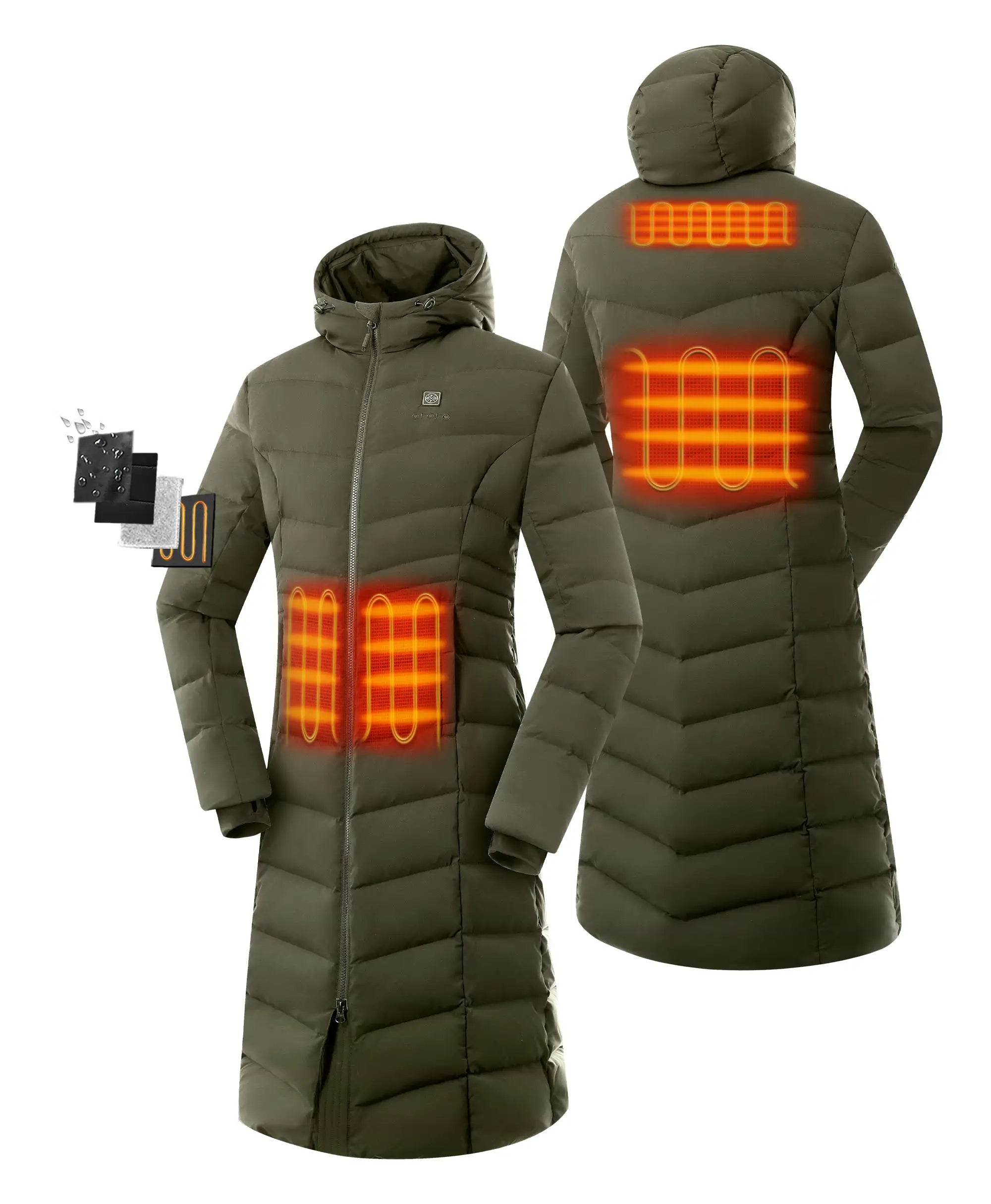 Doudoune Parka Chauffante Femme SOHO, Thumbnail 15