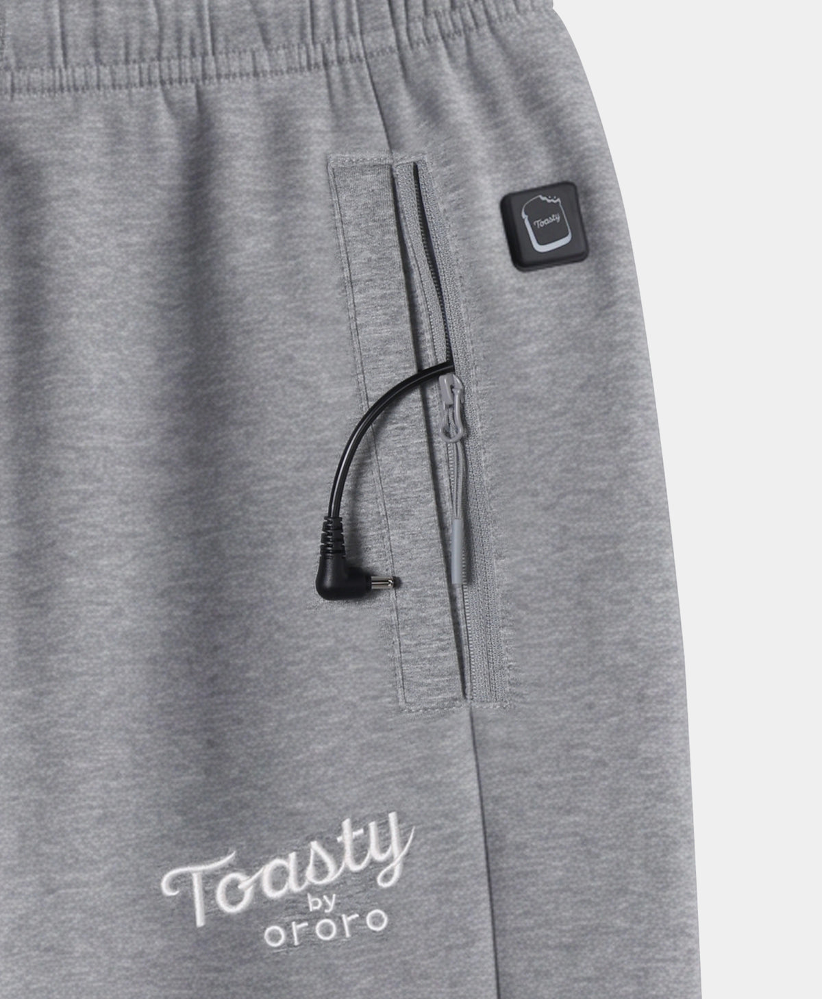 Toasty Unisex 3-Zone Heated Fleece Sweatpants, Thumbnail 6
