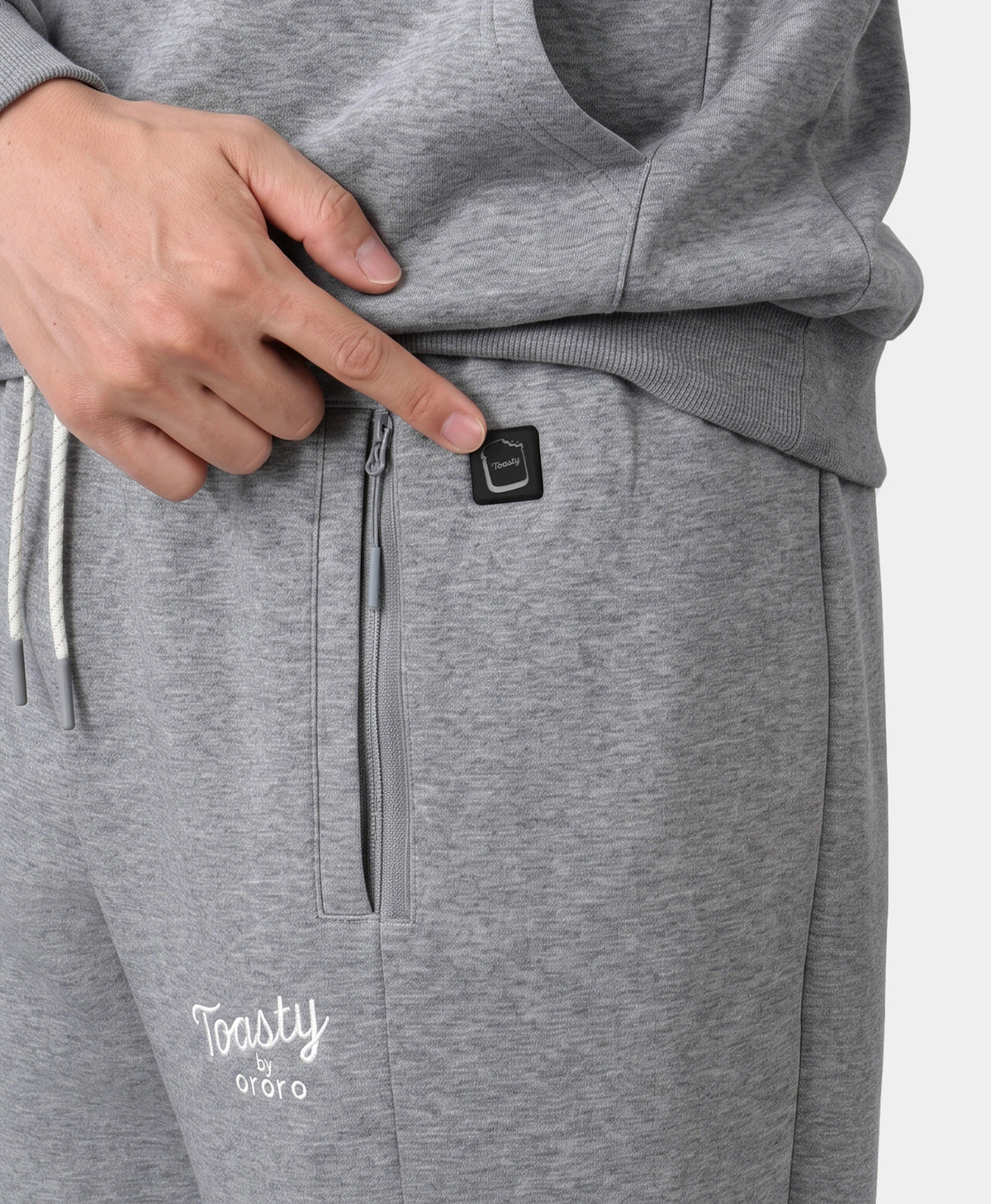 Toasty Unisex 3-Zone Heated Fleece Sweatpants, Thumbnail 10