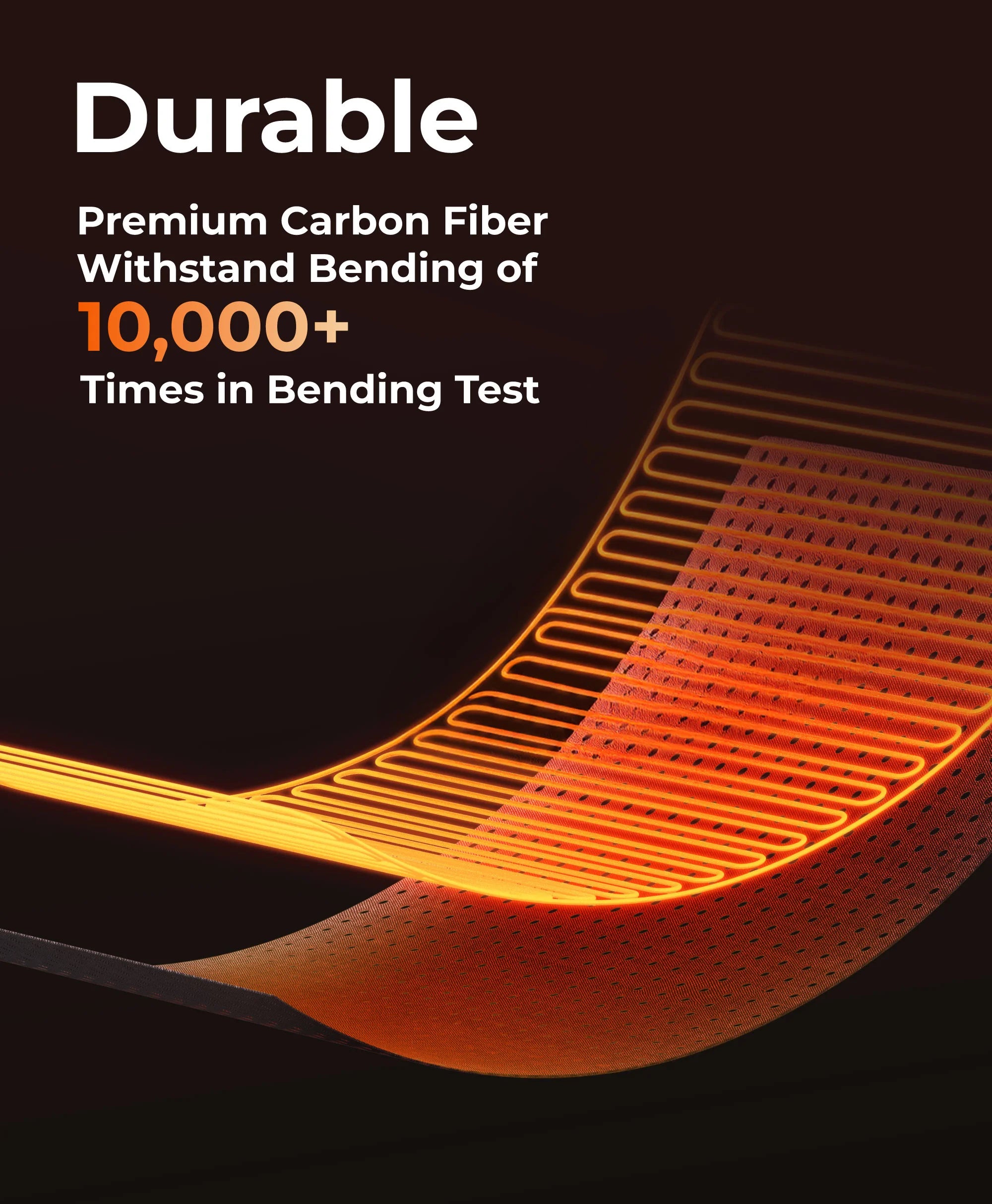 Premium Carbon Fiber Withstand Bending of 10,000+ Times in Bending Test