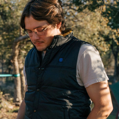 PuffLyte™ Men's Heated Lightweight Vest - Black