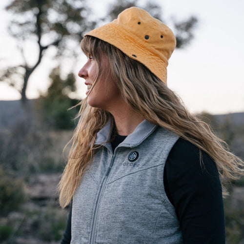 Women's Heated Fleece Vest - Red