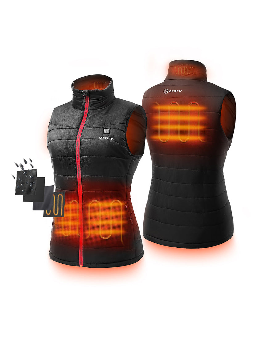Gilet chauffant rembourré pour femme (article neuf) - Noir, Gallery 1