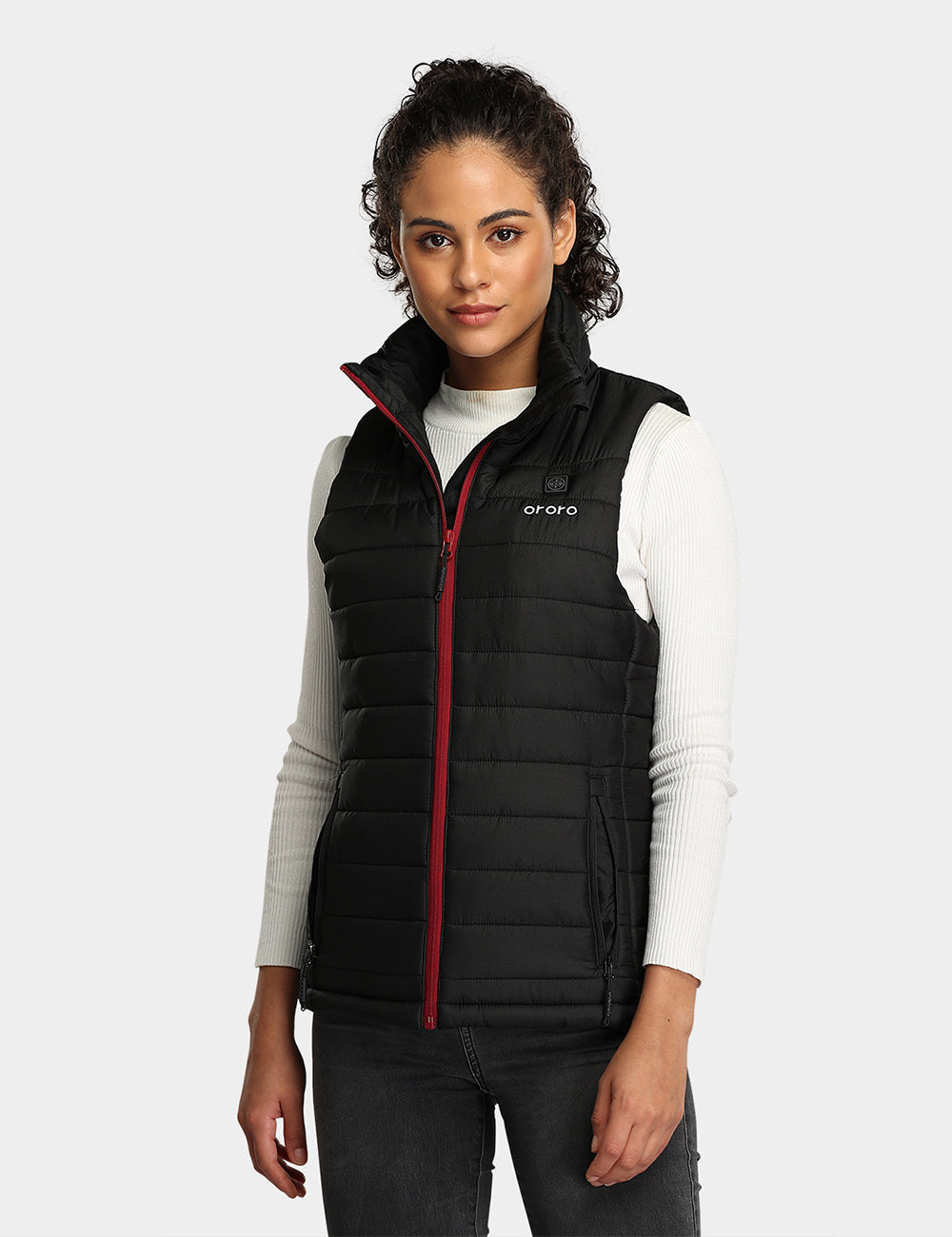 Gilet chauffant rembourré pour femme (article neuf) - Noir, Thumbnail 2
