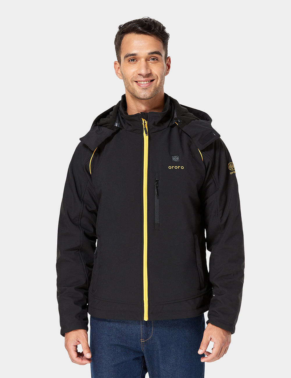 (Article déballé) Veste chauffante de sport - Noir et or, Thumbnail 2