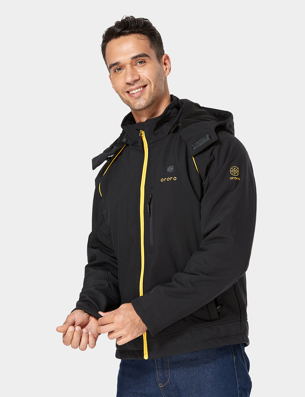 (Article déballé) Veste chauffante de sport - Noir et or, Thumbnail 3